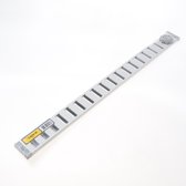 Grille coulissante Gavo avec maille mouche aluminium blanc 50 x 4cm (Prix par pièce)
