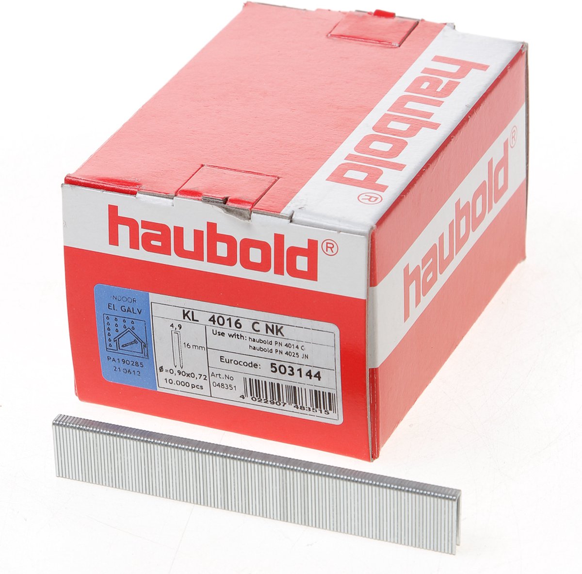Haubold nieten cnk gegalvaniseerd KL4000 16mm