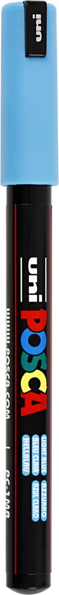 Krijtstift – Fineliner – Universele Marker – 8 Lichtblauw – Uni Posca Marker – PC-1MR – 0,7mm – 1 stuk