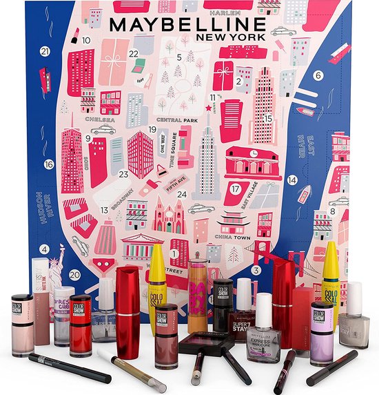 Maybelline NewYork Advent Calendar 2021 24 Large Formats Makeup