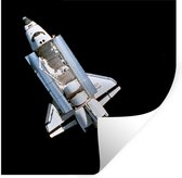 Stickers muraux - Une navette spatiale flotte dans l'univers - 120x120 cm - Feuille adhésive XXL