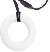 Bijtketting- Kauwketting- Basic Ring- Wit
