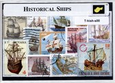 Historische schepen – Luxe postzegel pakket (A6 formaat) : collectie van verschillende postzegels van historische schepen – kan als ansichtkaart in een A6 envelop - authentiek cade