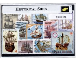 Historische schepen – Luxe postzegel pakket (A6 formaat) : collectie van verschillende postzegels van historische schepen – kan als ansichtkaart in een A6 envelop - authentiek cadeau - kado - geschenk - kaart - oude - schip - scheepvaart - historie