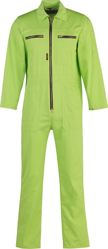 STØRVIK Salopette Rally 100% Coton Unisexe Vert Lime - Taille 48 - NIGEL