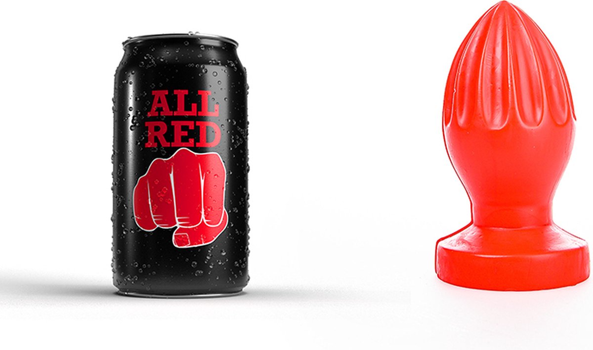 Goedkoopste All Red Buttplug 12 x 5 cm - rood