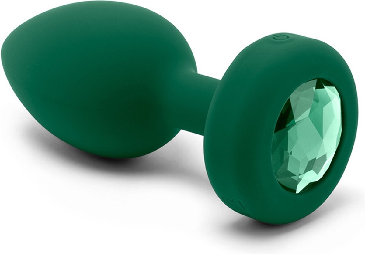 Goedkoopste B-Vibe - Vibrerende Juwelen Plug M/L Groen