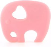 Bijtketting Kauwketting- Olifant- Roze