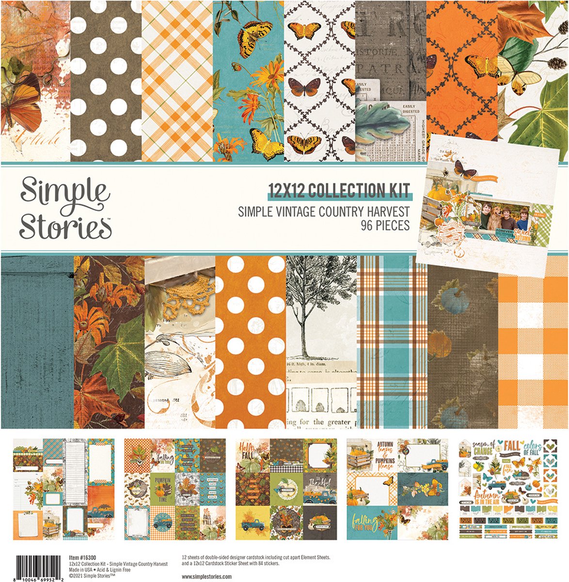 Simple Stories Simple Vintage Country Harvest Collection Kit (16300)