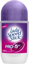 Lady Speed Stick Pro 5 Benefits Deodorant Roll-On - Deodorant Anti Transpirant Antiperspirant - 48 Uur Heerlijk Ruiken - Deo Roller Dames - 50 ml