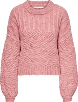 Only Trui Onlrossi Life L/s Pullover Knt 15245096 Rosette/w. Melange Dames Maat - XL