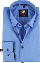 Suitable - Overhemd Smart HBD Kobalt Blauw - 42 - Heren - Slim-fit