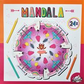 Mandala Kleurboek voor Kinderen Unicorn in de kermis  - geschikt voor kleurpotloden en kleurstiften