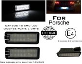 LED Kentekenverlichting set voor Porsche Panemara Boxster 981 987 Cayman 987C 987C2 Carrera 996 997 Turbo GT2 Cayenne 9PA 958 GT GT2 GT3 CANBUS LED Kenteken lampen set verlichting units 6000K wit licht