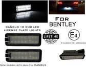 LED Kentekenverlichting set voor Bentley 06 Continental GT 08 Continental Flying Sp Continental GT GTC Speed Flying Spur Super Sports Mulsanne Azure 07UP Brooklands CANBUS LED Kent