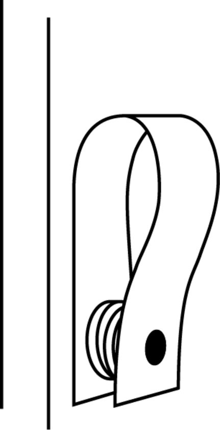 FIXER LE PRIX! 2x boucle magnétique en cuir | NOIR (crochet à serviette - crochet à serviette - boucle à serviette - cintre à serviette)