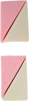Beauty Make-up spons - Roze / Wit - Spons - Driehoek - 4 stuks - Valentine - Valentijnsdag - valentijn cadeautje