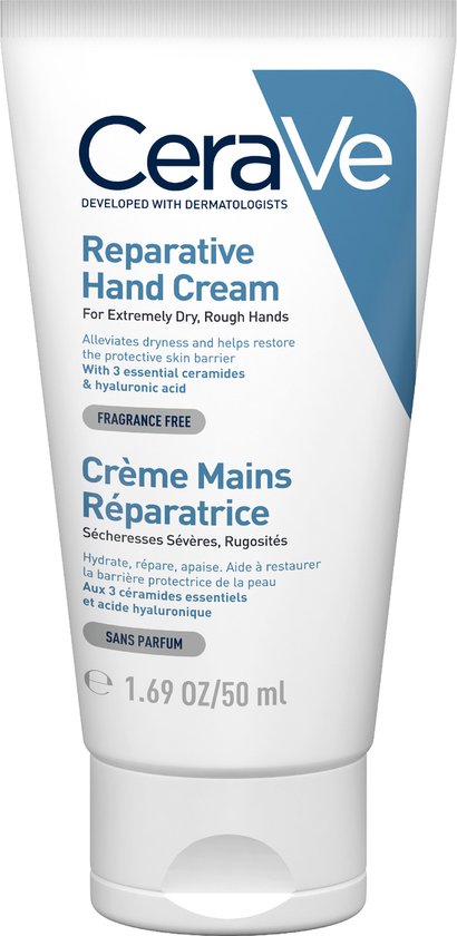 CeraVe - Herstellende Handcrème - tegen droge en ruwe handen - 50ml