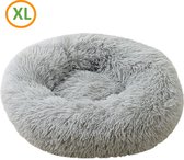 Hondenmand Kattenmand Hondenkussen Hondenbed Donut Honden kussen - Hondenkussen Ovaal 90cm Ø Grijs - Zootic®