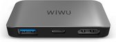 WiWU USB-C Hub - 3 in 1 - USB-C, USB 3.0 en HDMI Aansluitingen