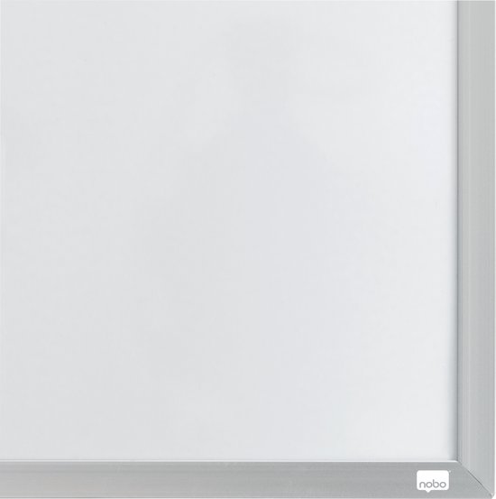 Nobo Droog Uitwisbaar Klein Magnetisch Whiteboard met Aluminium Lijst - 58,5 x 43cm - Inclusief Markers, Magneten en Wisser - Wit - Nobo