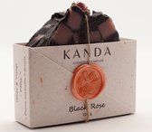 Kanda Bio cosmetiques - handgemaakte zeep Black Rose - natuurlijke zeep - problematische/ vette huid -100g