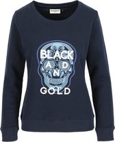 BLACK AND GOLD SWEATER COLIHUE BLAUW MAAT XS