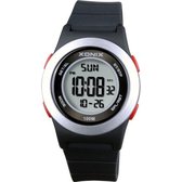Xonix BAT-A07 - Horloge - Kinderen - Digitaal - Siliconen - Waterdicht - Zwart