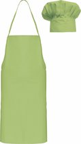 Schort/Tuniek/Werkblouse Kind One Size Kariban Lime 100% Katoen