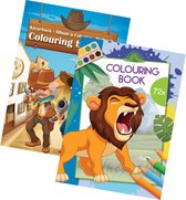 Super Kleurboeken - Pakket - 2 Kleurboeken - Cowboys - Leeuwen - 125+ kleurplaten