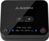 Avantree - HT41866 - Low Latency Bluetooth 5.0 Dual In-ear Headphones & Transmitter Adapter Set for Watching TV with Personalized Audio Control