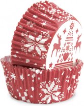 Scrapcooking kerst cupcake bakjes 36 stuks