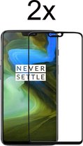 OnePlus 6 Screenprotector - Beschermglas OnePlus 6 Screen Protector Glas - Full cover - 2 stuks