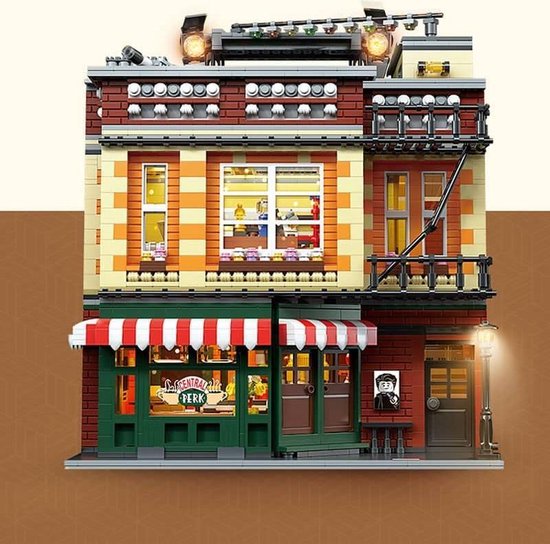 Mould King 16014 - Friends Cafe The Perk - 4488 onderdelen - LED verlichting - Compatibel met grote merken - Bouwdoos