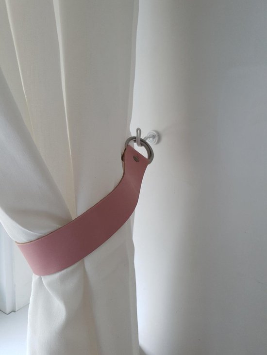 Rideau Embrasse de cuir Vieux rose 50 x 3 cm