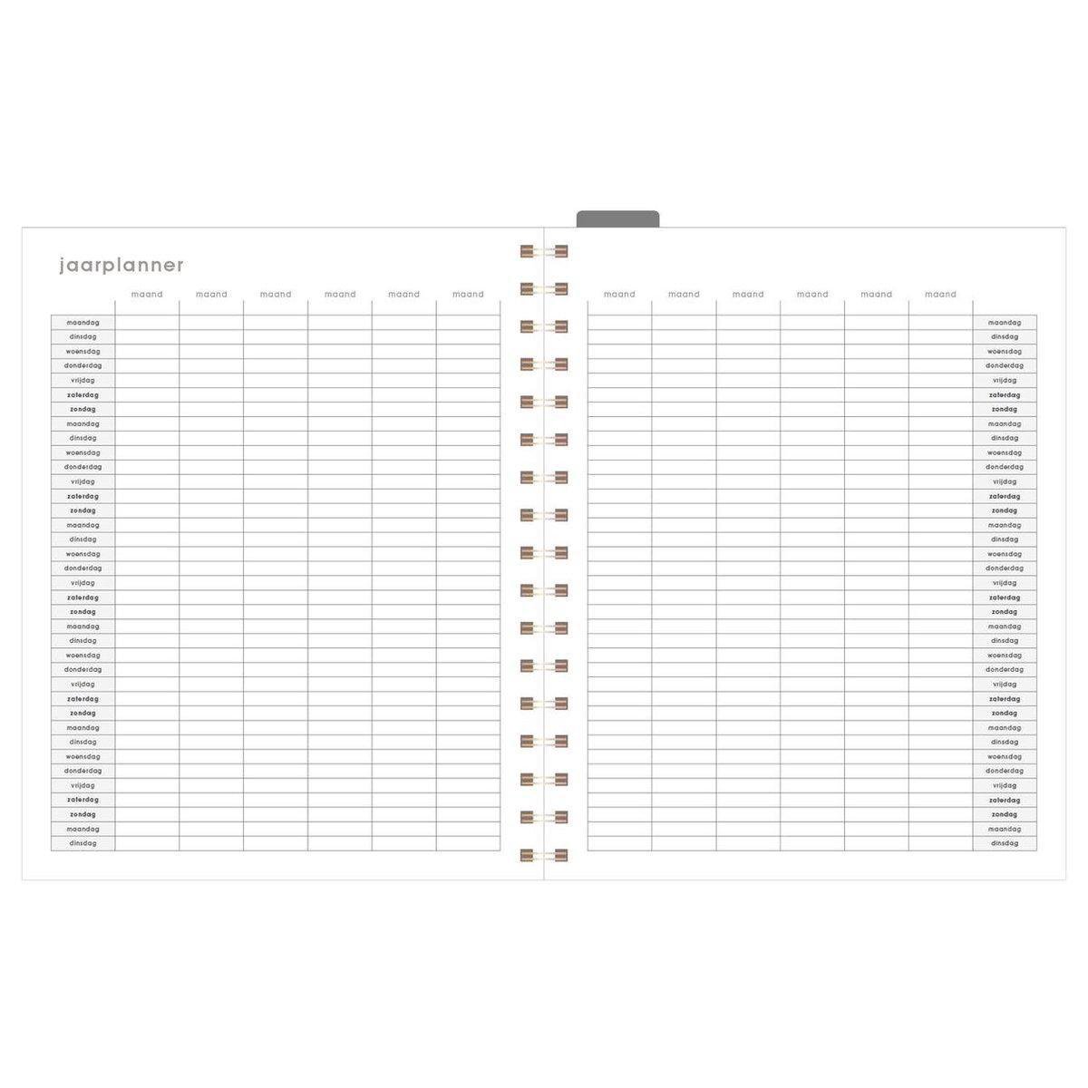 de Hobbit Planner A5+ Planner Undated 1 week op 2 pagina's
