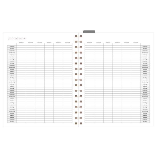 de Hobbit - Planner - A5+ Planner Undated - 1 week op 2 pagina's 