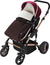 HN® Babyvoetenzak | bruin | wintervoetenzak | knuffelzak | babydeken voeten warmer | voetenzak kinderwagen buggy wasbaar