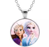 Ketting Frozen - Anna/Elsa - Rond - Zilverkleurig - 1
