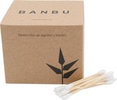 Banbu Wattenstaafjes - 2 x 500 stuks - bamboe & katoen