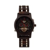 Geschenkset houten heren horloge | automatische houten horloge | houten armband | cadeauset houten horloge en houten armband heren