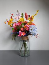 Malaga - zijden boeket - zijden bloemen - kleurrijk boeket