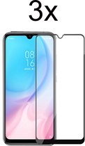 Oppo Reno z Screenprotector - Beschermglas Oppo Reno z Screen Protector Glas - Full cover - 3 stuks