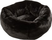 J-Line Kattenmand Rond Polyester Zwart