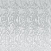 3x rollen decoratie plakfolie transparant golven patroon 45 cm x 2 meter zelfklevend - Decoratiefolie - Meubelfolie