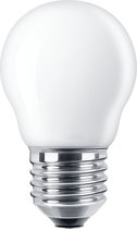 Greenways - Led Lamp - E27 - 2.2Watt (25W) - Kogel(vorm) - MAT glas - 250 Lumen - Warm wit licht - 2700K - 2.2W (vervangt 25w) - Grote fitting - Niet dimbaar - 1 Stuk