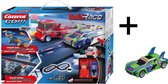 Carrera Go!!! Build'n Race - 3,6 Meter - Racebaan met Build 'n Race - Race Auto - Groen - Bundelpakket