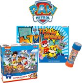 PAW Patrol Tekenschrift XL | A4 Formaat | Met PAW Patrol Stoepkrijt, Waskrijtjes en Potloden