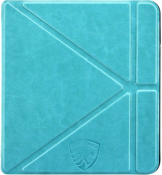 Origami Sleepcover Geschikt voor Kobo Libra 2 Hoes Cover Turquoise *