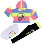 3-delig tie dye tik tok kleding set-pakje-meisjes-tik tok trui+tik tok legging+tik tok t-shirt- maat 128